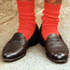 ストリートファッション,ストリートスナップ,ファッションスナップ,across,アクロス,1984年,バッグ,赤ソックス,靴