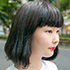 定点観測,ストリートファッション,ストリートスナップ,ファッションスナップ,across,アクロス,髪型,ヘアスタイル,黒髪,ボブ,おかっぱ,内巻き,パッツン前髪,赤リップ