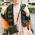 定点観測,ストリートファッション,ストリートスナップ,ファッションスナップ,across,アクロス,streetsnap,fashion,snap,street,style,streetstyle,髪型,hairstyle,ヘアスタイル,ヘアアレンジ,ハーフアップ,ヘアゴム,バレッタ,編み込み,三つ編み,ねじり,カーディガン,ミュウミュウ,ジャケット,MA1,ピンク,ロンパース,だらり掛け,ななめ掛け,黒,