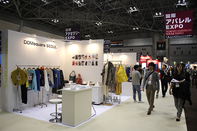 現役“東大門ブランド”16ブランドが、日本最大規模のファッション総合展示会「ファッションワールド東京」に出展。