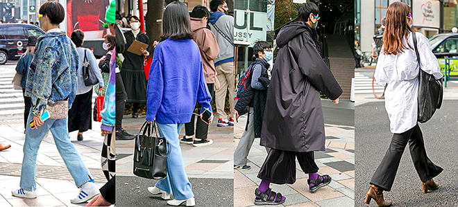 定点観測,ストリートファッション,ストリートスナップ,ファッションスナップ,across,アクロス,streetsnap,東京,tokyo,渋谷,shibuya,新宿,shinjuku,原宿,harajuku,fashion,snap,street,street,style,street style,ゆるパンツ,ワイドパンツ,ゆったり,スニーカー,コンサバ,ギャル,ストーンウォッシュ,ガウチョパンツ,太パンツ,バギー,ボリューム,ボトムス,軽快,アクティブ,マキシ丈スカート,ジーンズ,70年代,ストリート,定番,ノームコア,インタビュー,スタンダード,ベーシック,シンプル,白トップス,デザイントップス,白,ベーシック,ノームコア,ダウン,フライトキャップ,ブロックカラー,ヘア,カラー,ネオンカラー,ロング丈アウター,ベージュ系,アウター,ミニバッグ,ウエアラブル,未来,予兆,トレンド,コインケース,ミュウミュウ,HIDAKA,アクセサリー感覚,サイズ感,PVC,,スポーティ,靴,2wayバッグ,クロスバッグ,ショート丈バッグ,A5,インタビュー,ウエストポーチ,ウエッポ,コインケース,プレイフル,kotohayokozawa,フェミ,フェミっぽい,ブラ,ブラトップ,ハーフパンツ,トップスのレイヤード,ボディバッグ,ショートストラップ,MBA,ハーフ,レザーシューズ,ミックス,ロングスカート,フォトプリント,Tシャツ,フォトT,肌見せ,ヘソ出し,背中出し,変形トップス,イレギュラー,デザイントップス,サンダル,母娘,ミニスカート,色落ちデニム,ブルーデニム,ジーンズ,チェック柄,ヴィンテージ,白Ｔシャツ,ニューノーマル,カラーパンツ,ニュースタンダード,コロナ,COVID19,カラーパンツ,モノトーン,シャツ男子,色彩心理,インパクト,ベーシック,超定番